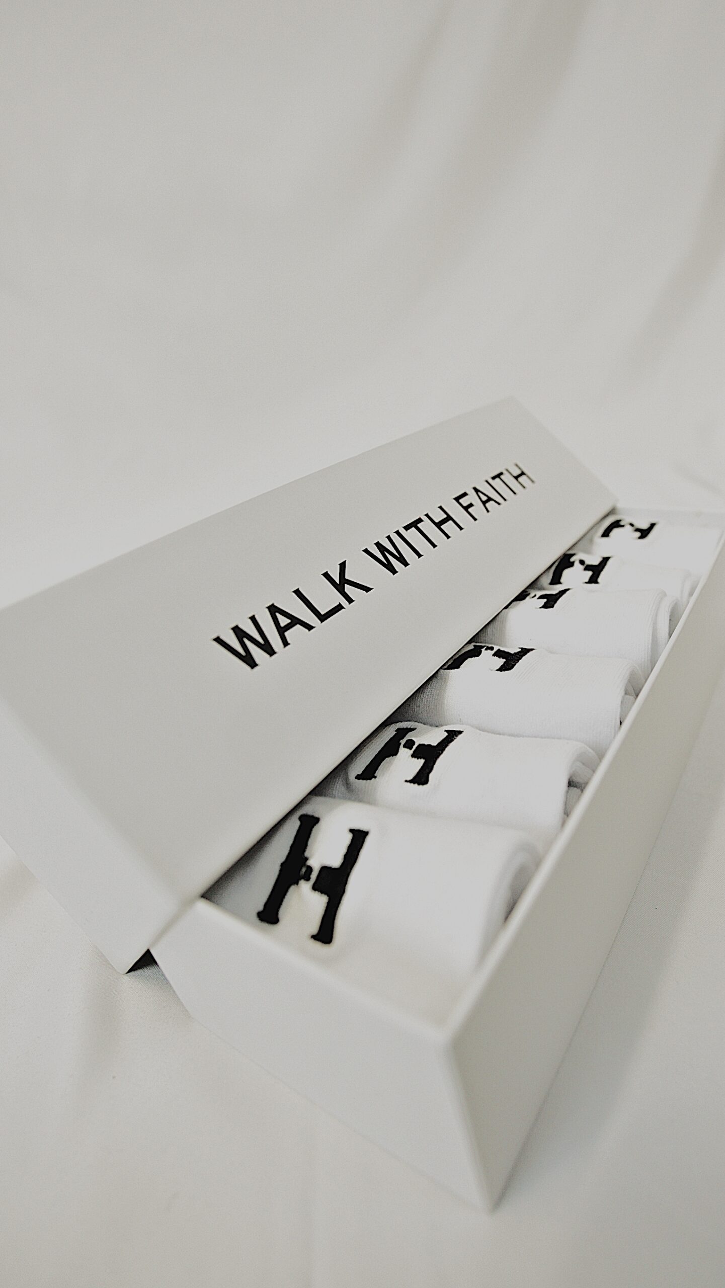 white socks box